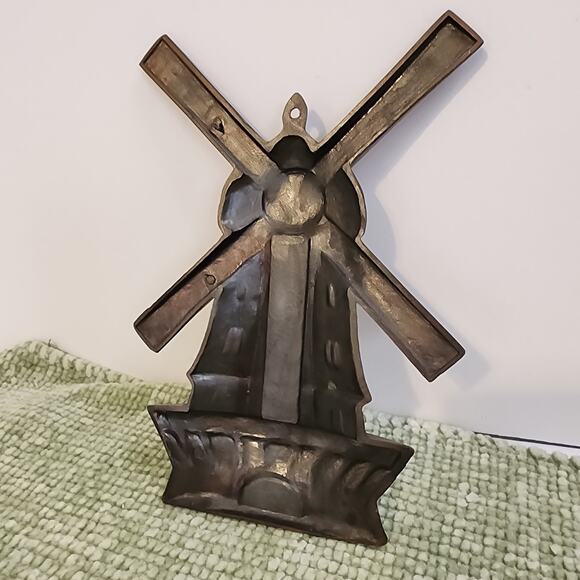 Vintage Metal Windmill Wall Thermometer Aloha Hawaii Pineapple Tropical Decor - Picture 6 of 7